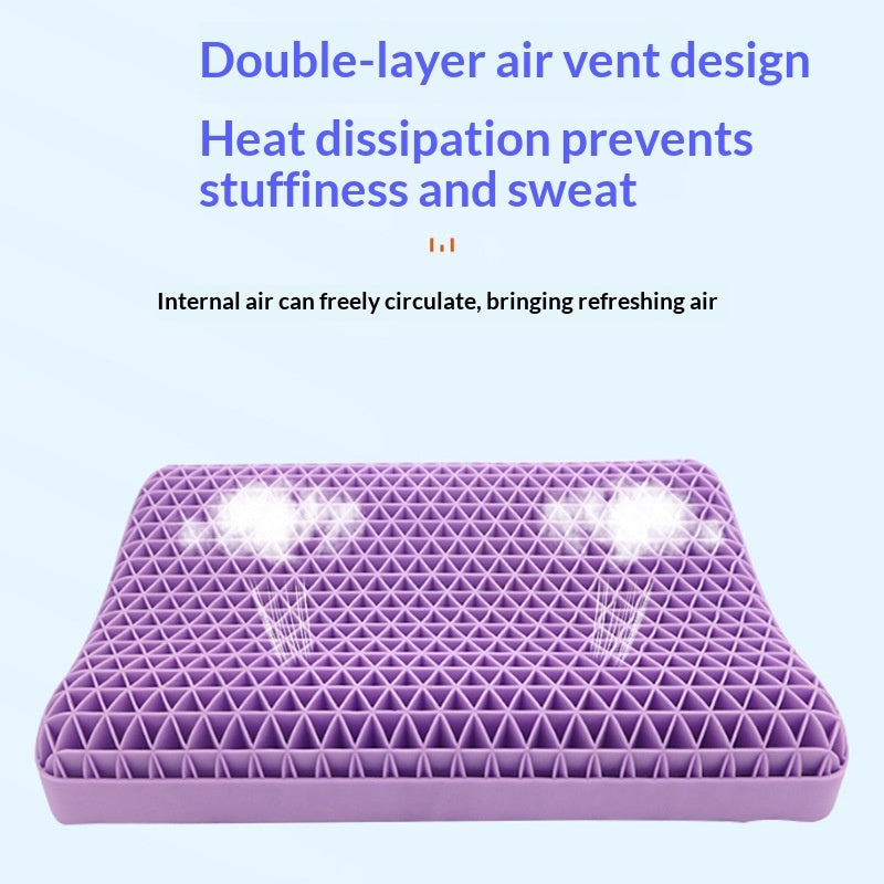 Purple Gel Honeycomb Pillow – Cooling Support for Better Sleep