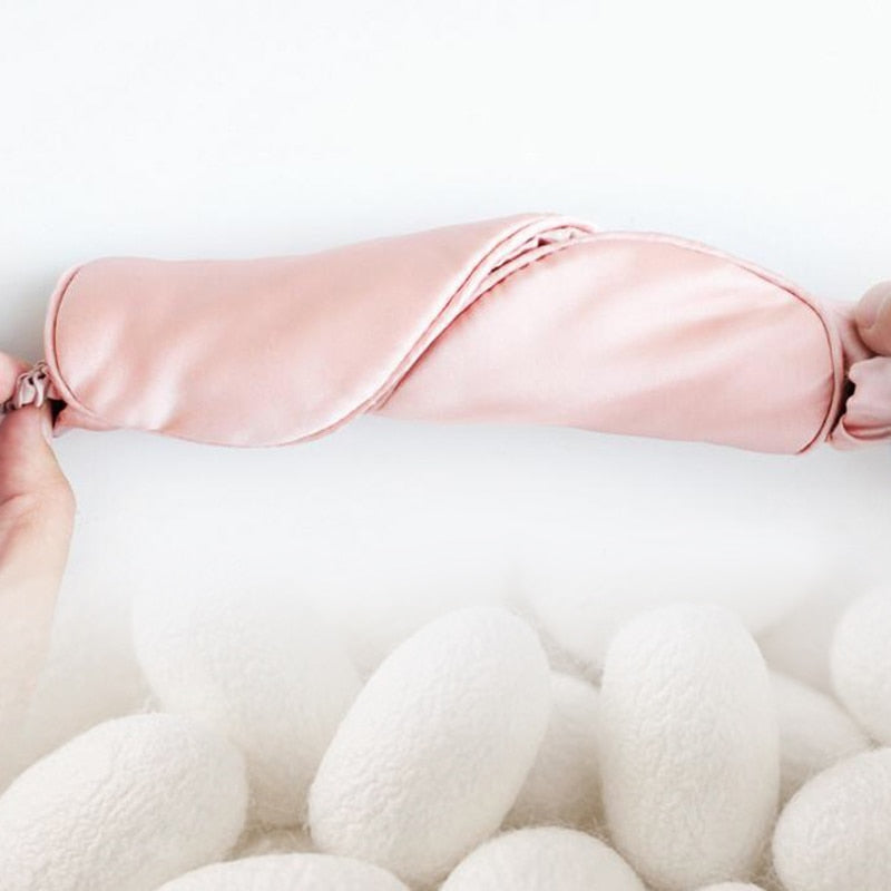 Mulberry Silk Sleep Eye Mask – 19 Momme Luxury Blackout Mask