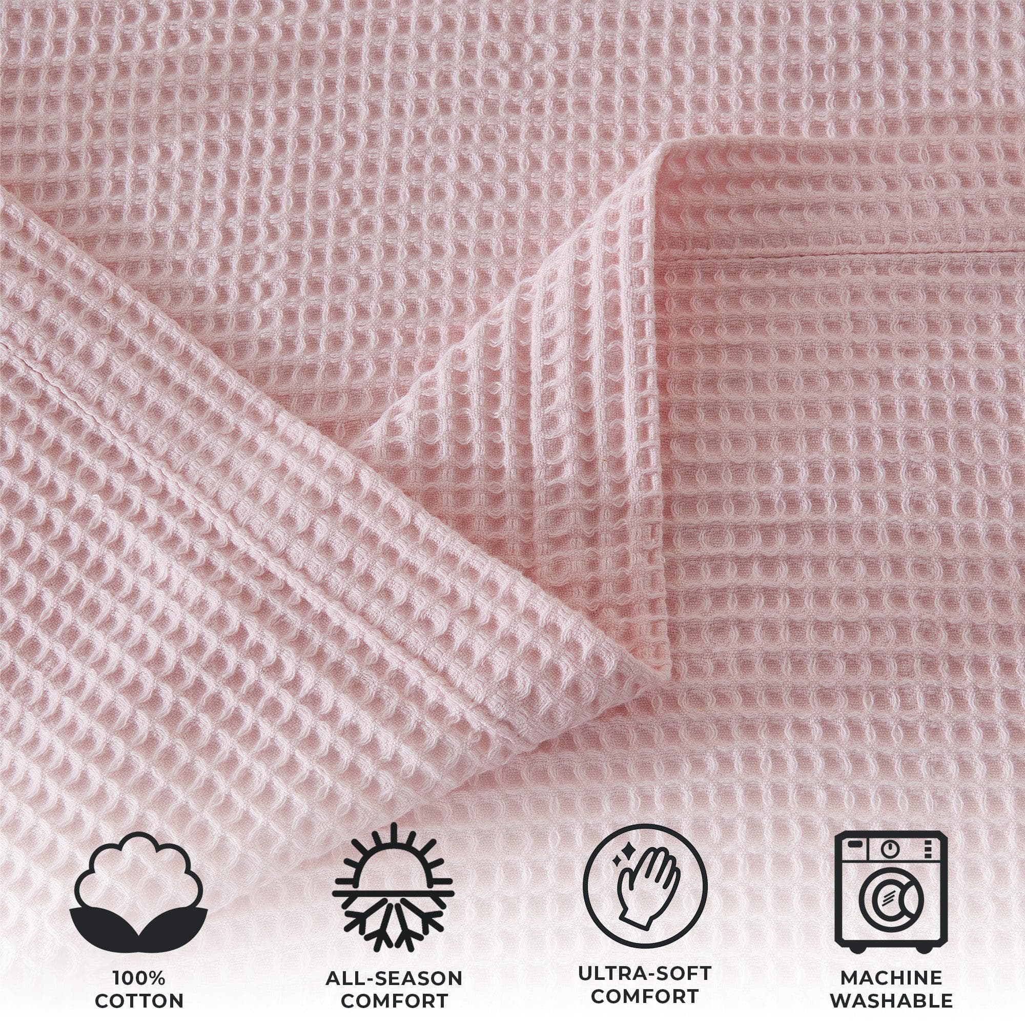 Cotton Waffle Weave Blanket – Soft, Breathable & Cozy