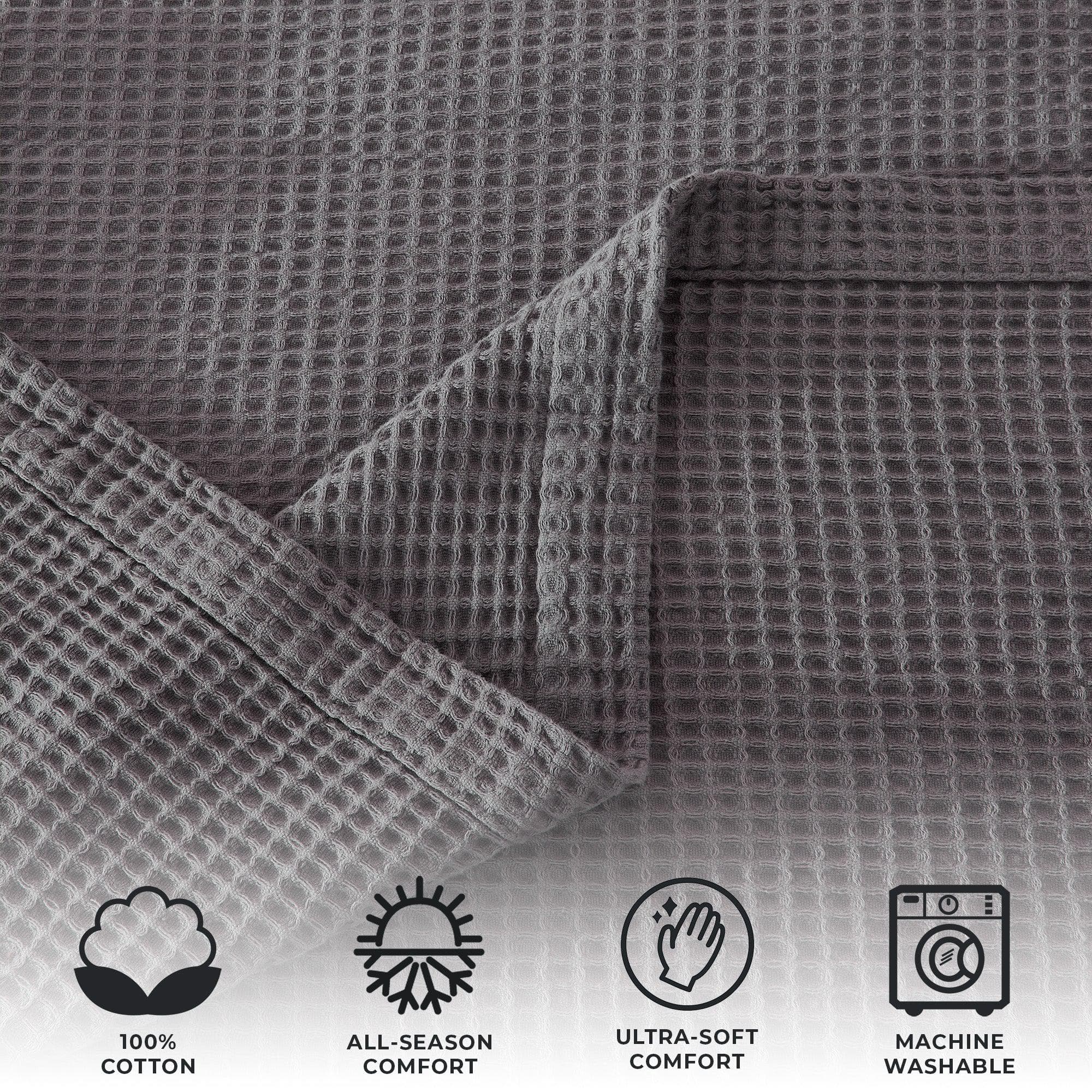 Cotton Waffle Weave Blanket – Soft, Breathable & Cozy