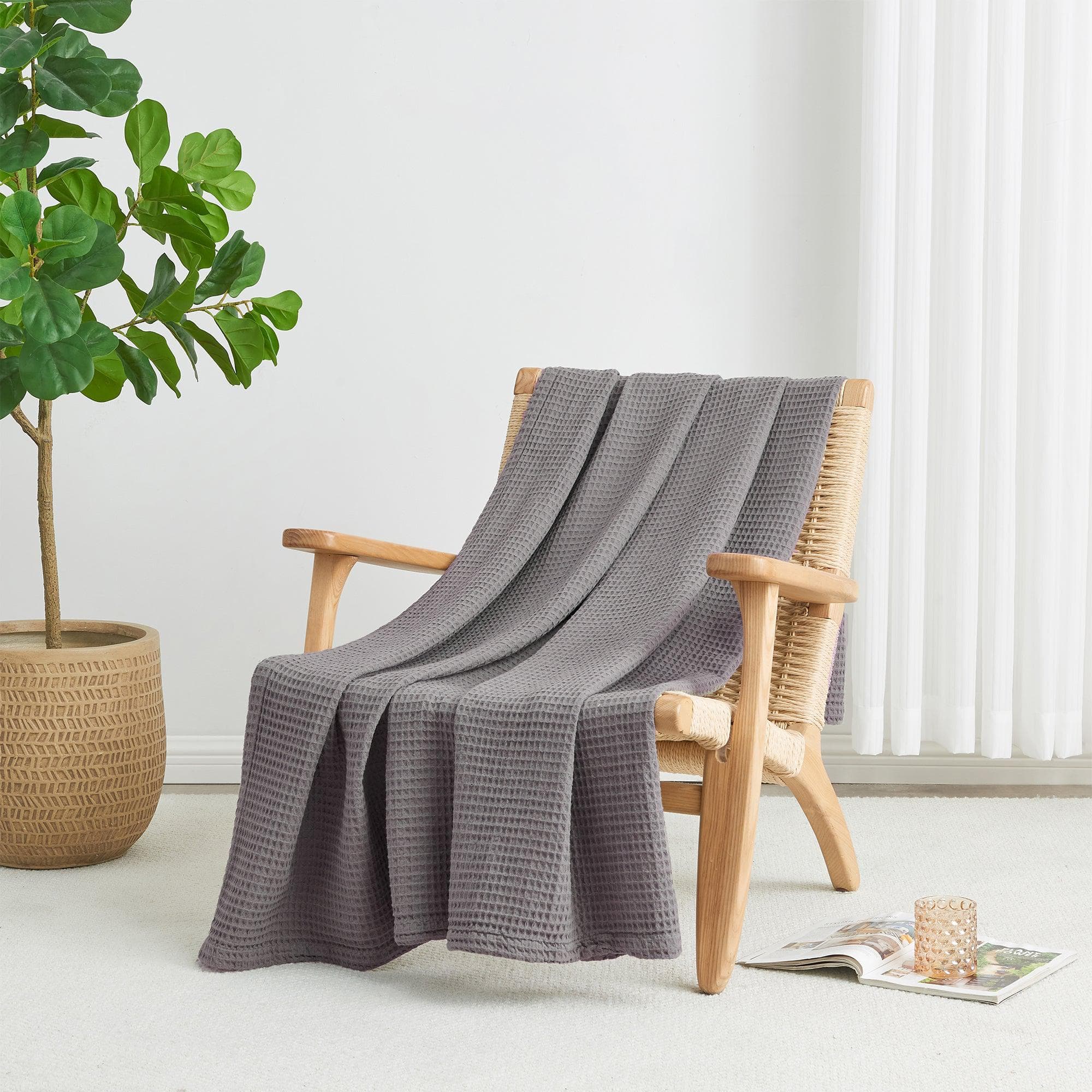 Cotton Waffle Weave Blanket – Soft, Breathable & Cozy