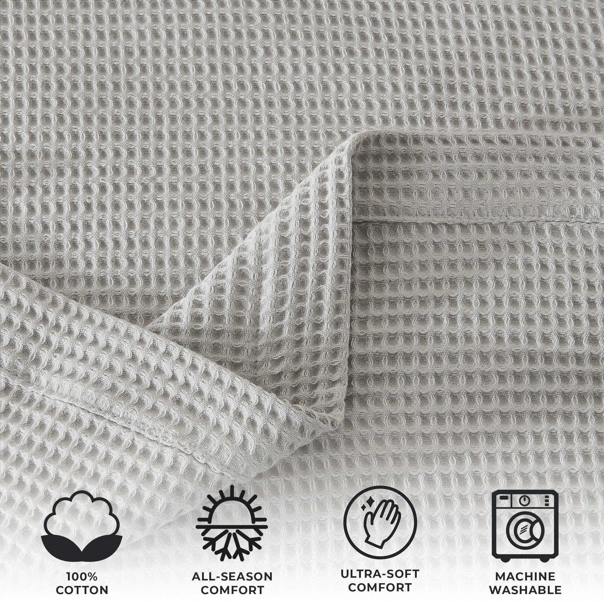 Cotton Waffle Weave Blanket – Soft, Breathable & Cozy
