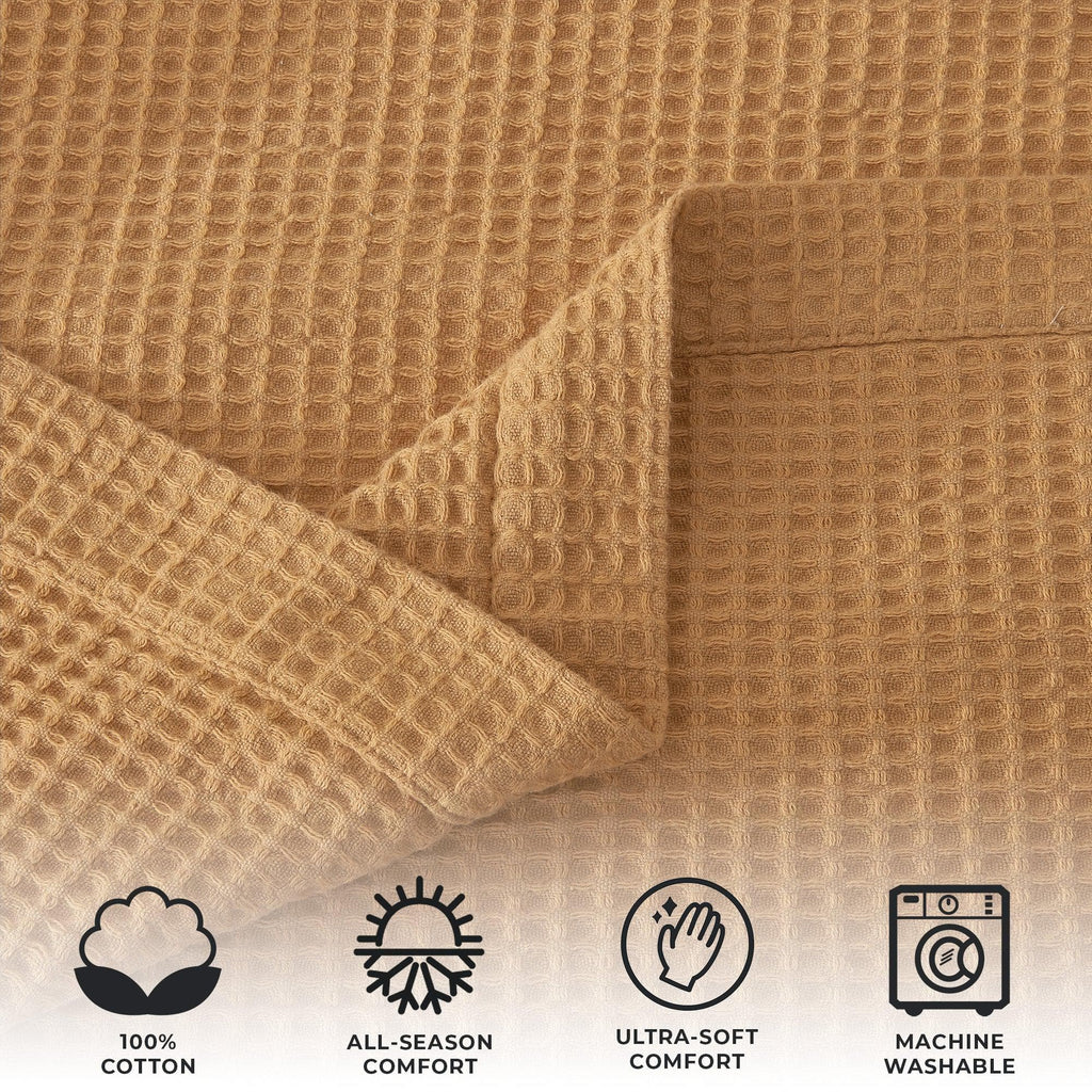 Cotton Waffle Weave Blanket – Soft, Breathable & Cozy