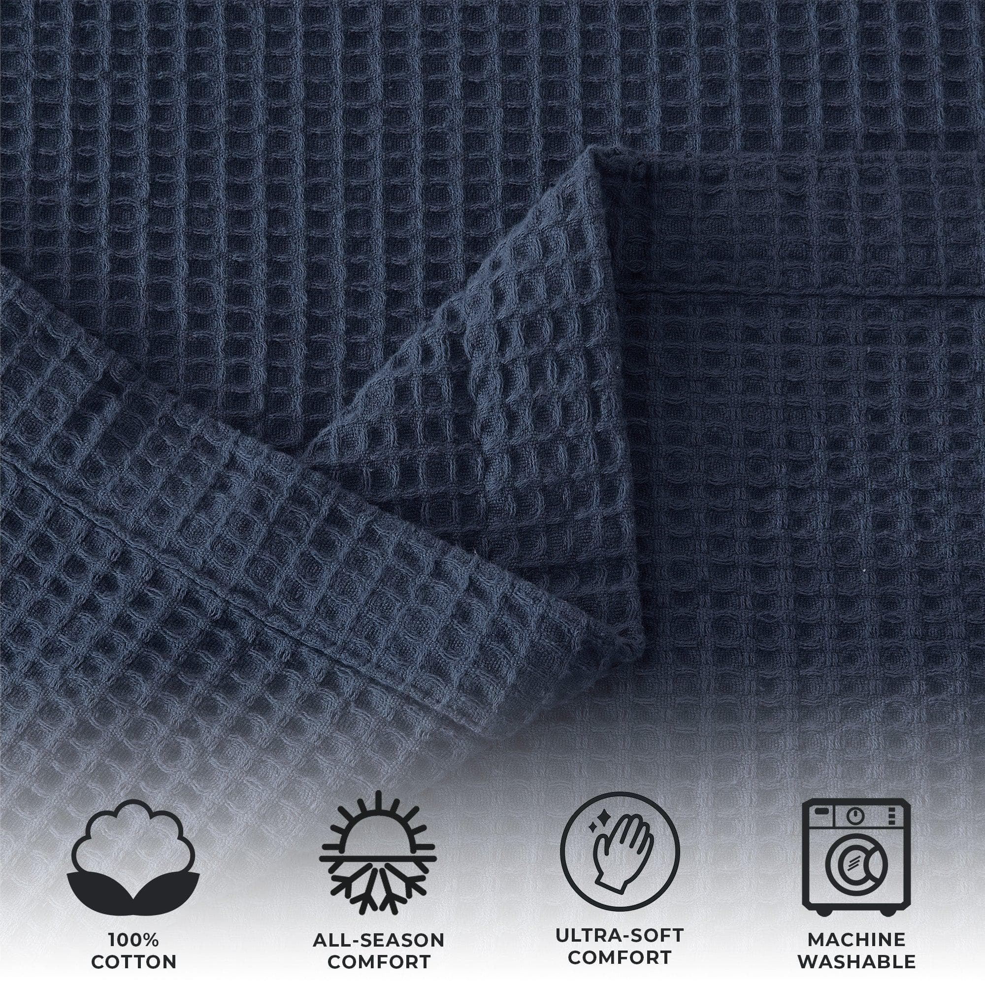 Cotton Waffle Weave Blanket – Soft, Breathable & Cozy