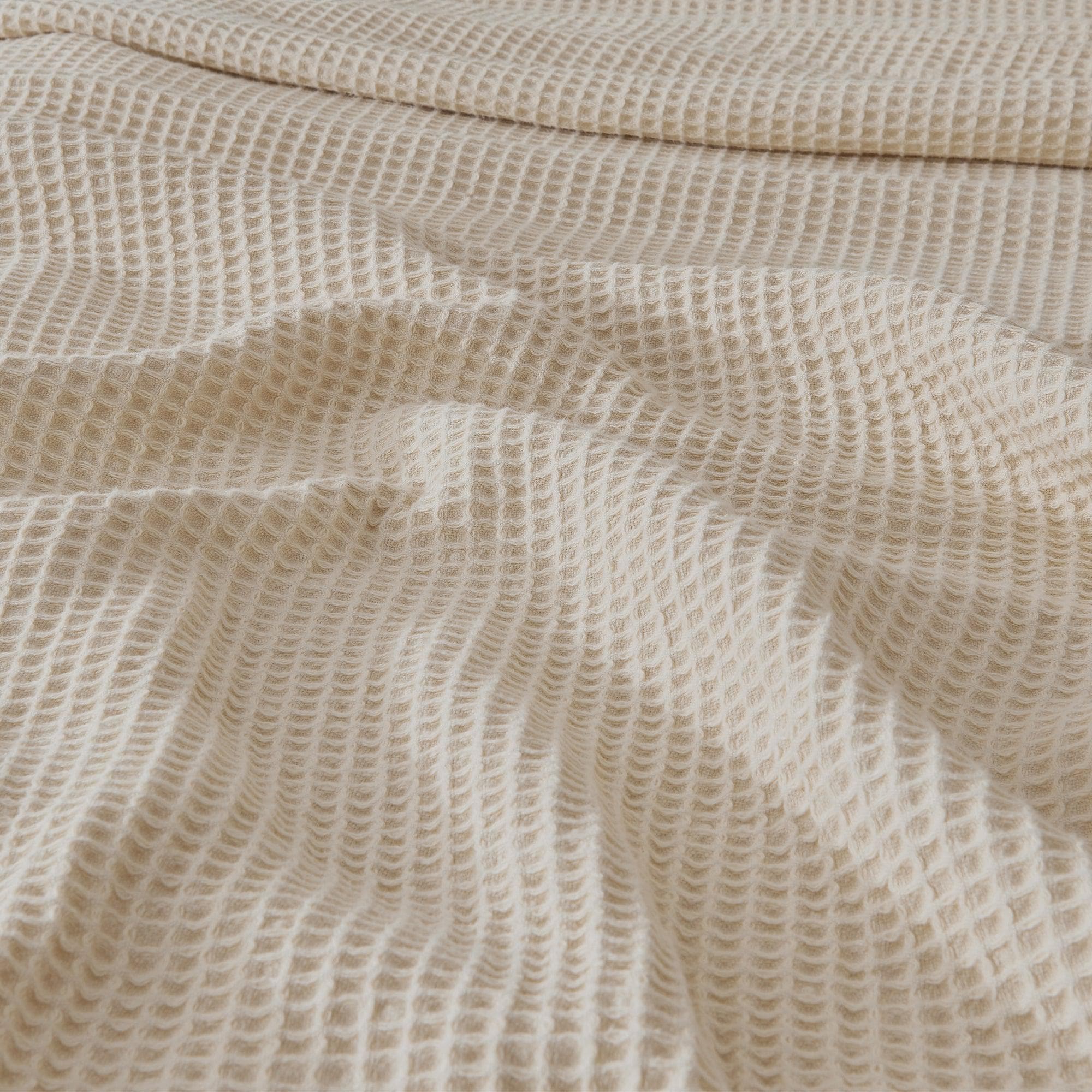 Cotton Waffle Weave Blanket – Soft, Breathable & Cozy
