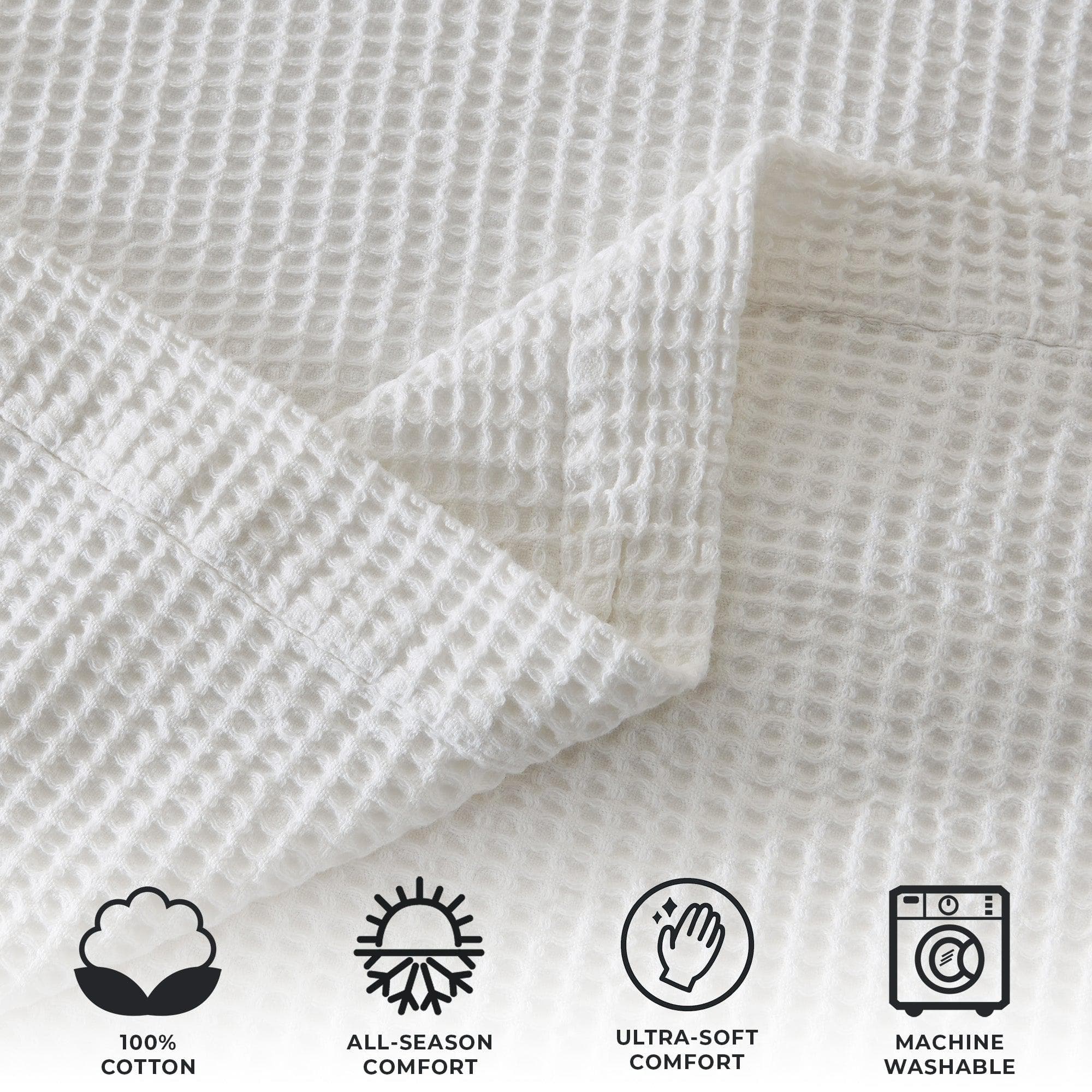 Cotton Waffle Weave Blanket – Soft, Breathable & Cozy
