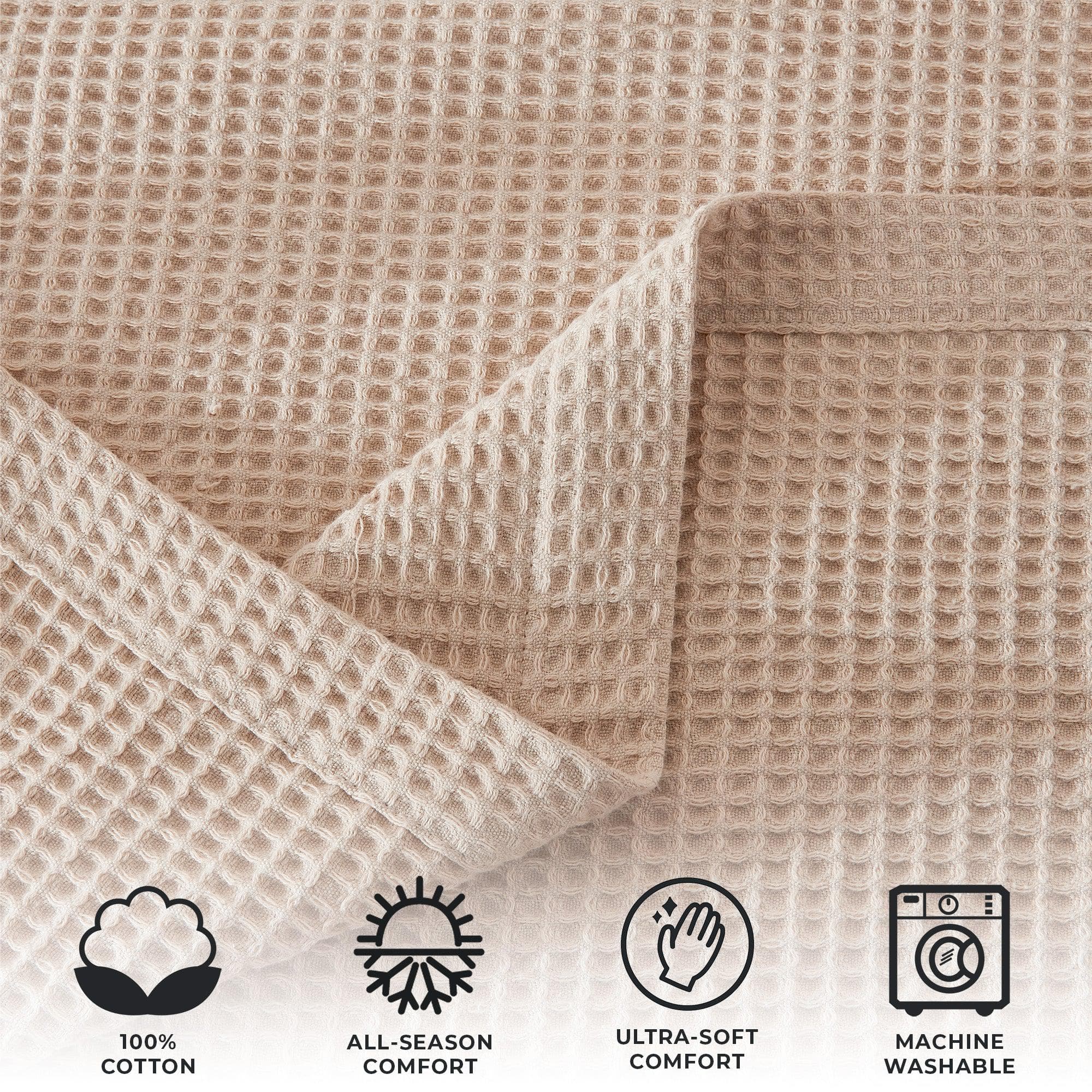 Cotton Waffle Weave Blanket – Soft, Breathable & Cozy