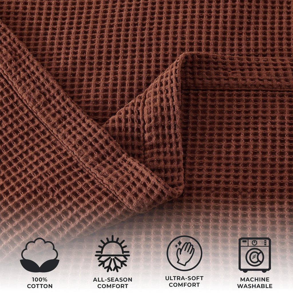 Cotton Waffle Weave Blanket – Soft, Breathable & Cozy