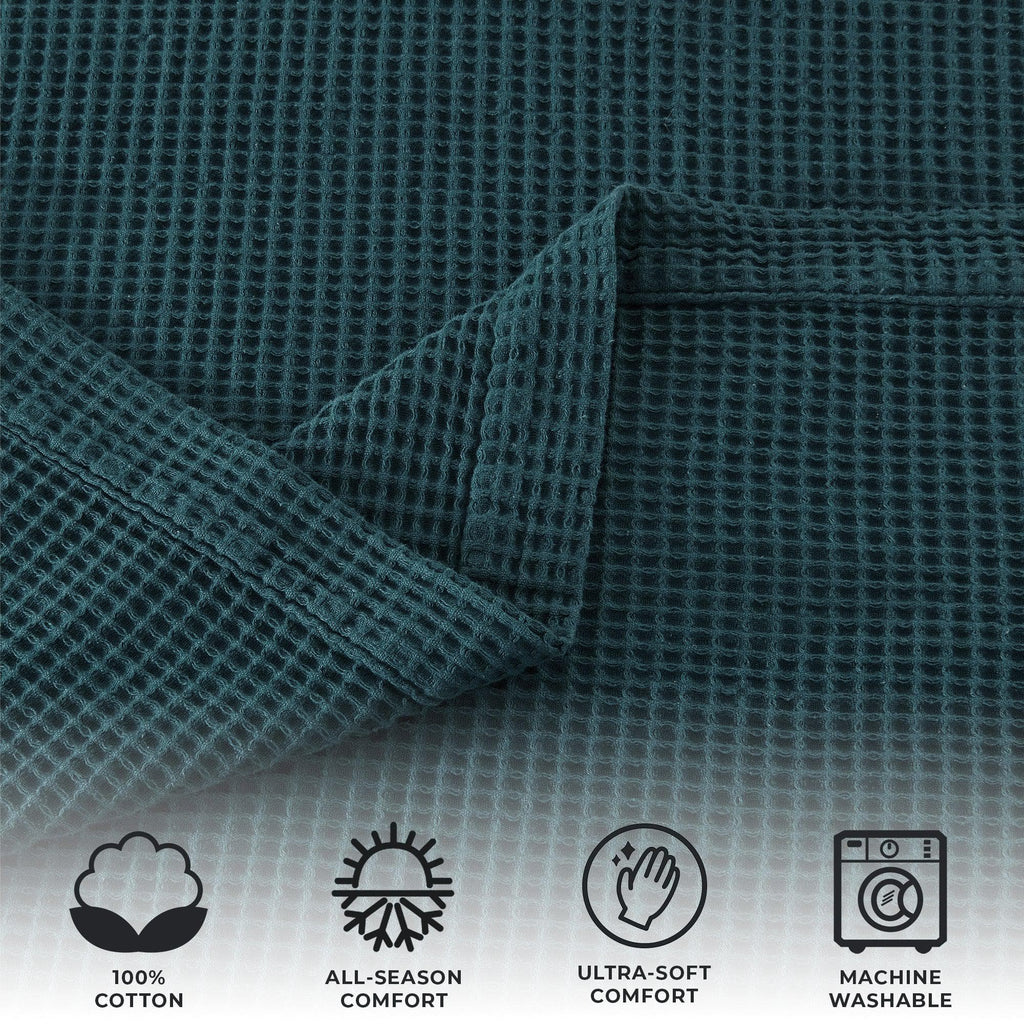 Cotton Waffle Weave Blanket – Soft, Breathable & Cozy