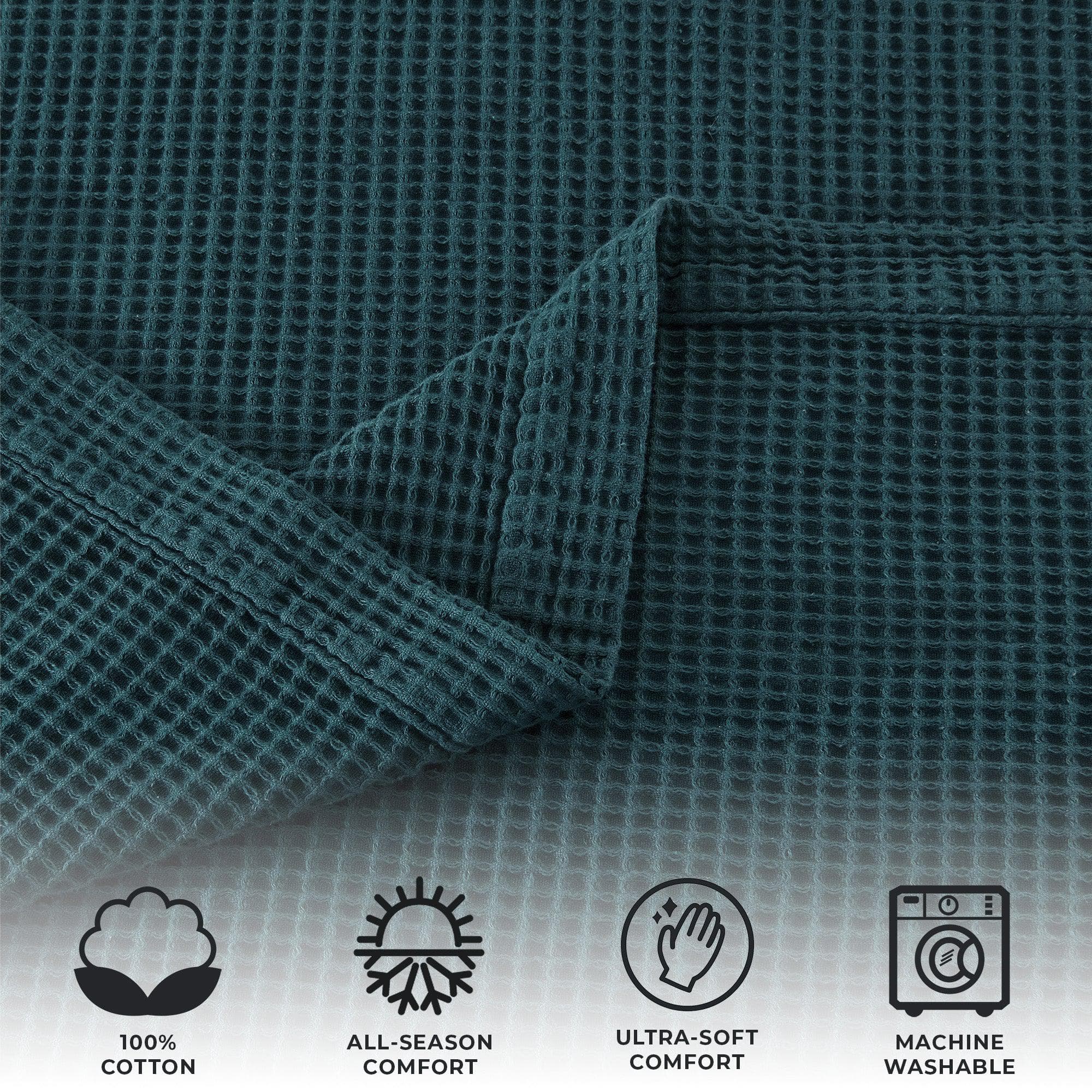 Cotton Waffle Weave Blanket – Soft, Breathable & Cozy