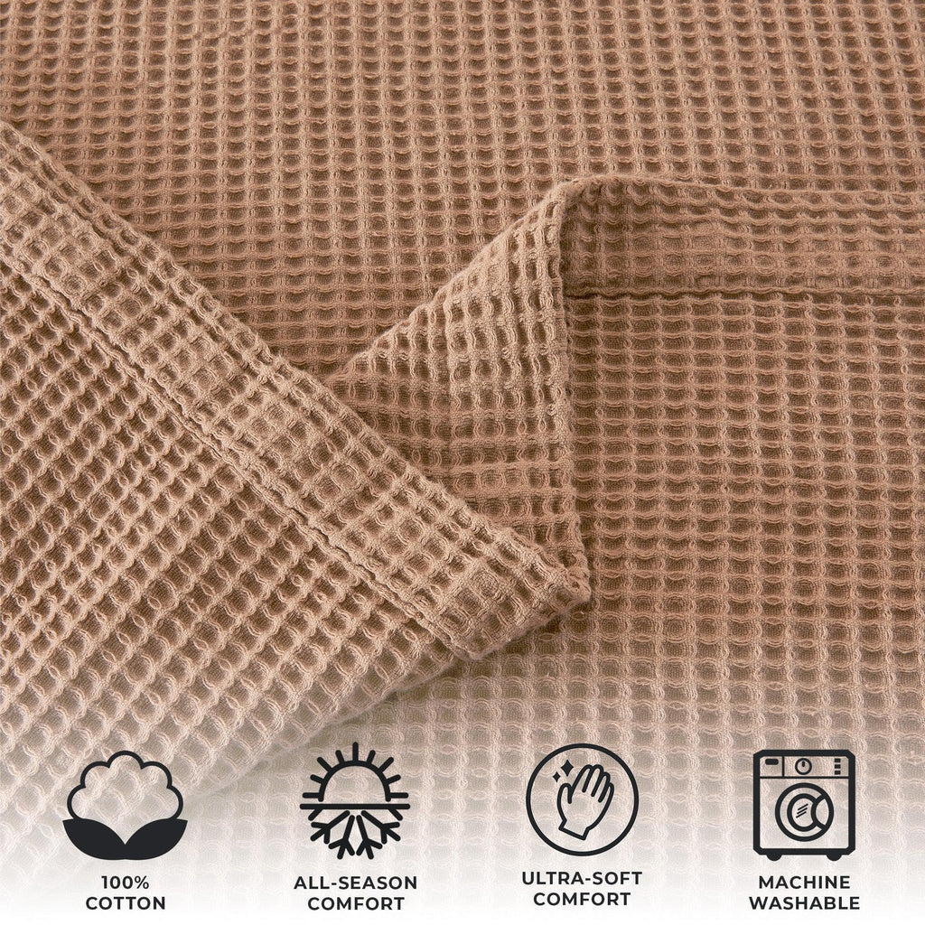 Cotton Waffle Weave Blanket – Soft, Breathable & Cozy