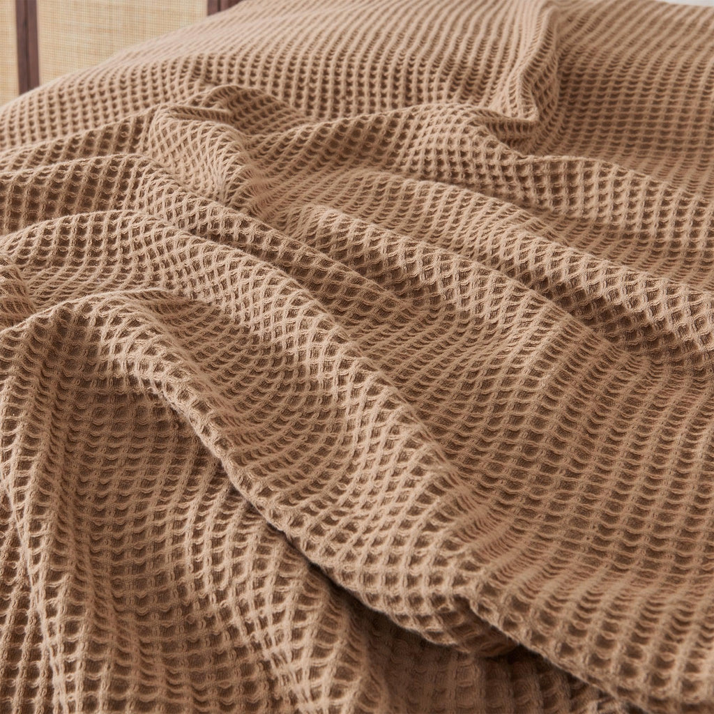 Cotton Waffle Weave Blanket – Soft, Breathable & Cozy